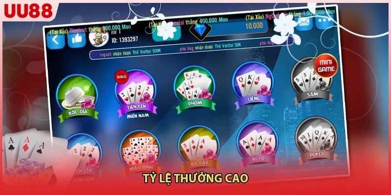 Tỷ lệ thưởng cao